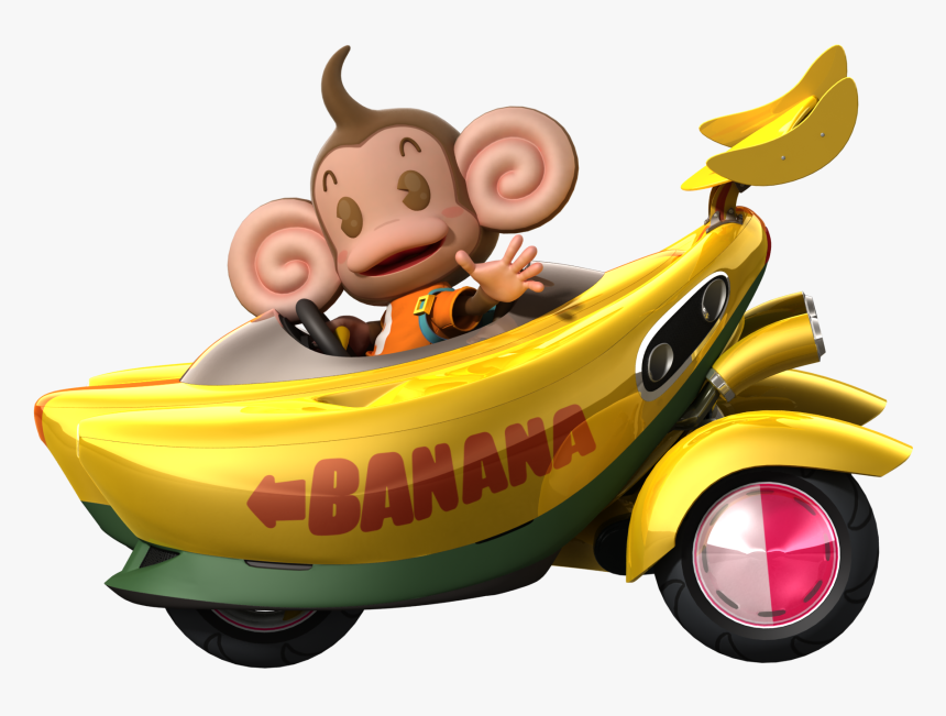 Aiai-big Waluigi Head - Sega Monkey Sega All Stars Racing, HD Png Download
