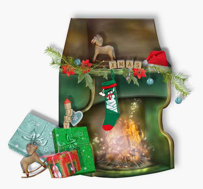 Cheminée De Noël Png, Tube, Transparent Png