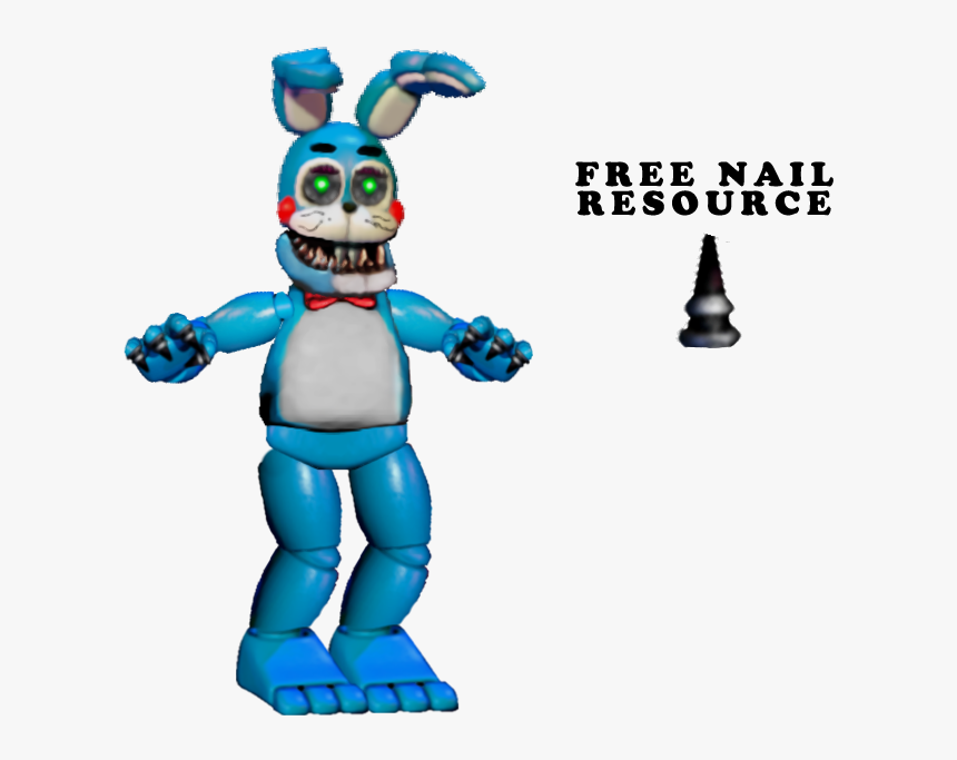 Nightmare Toy Bonnie - Cartoon, HD Png Download