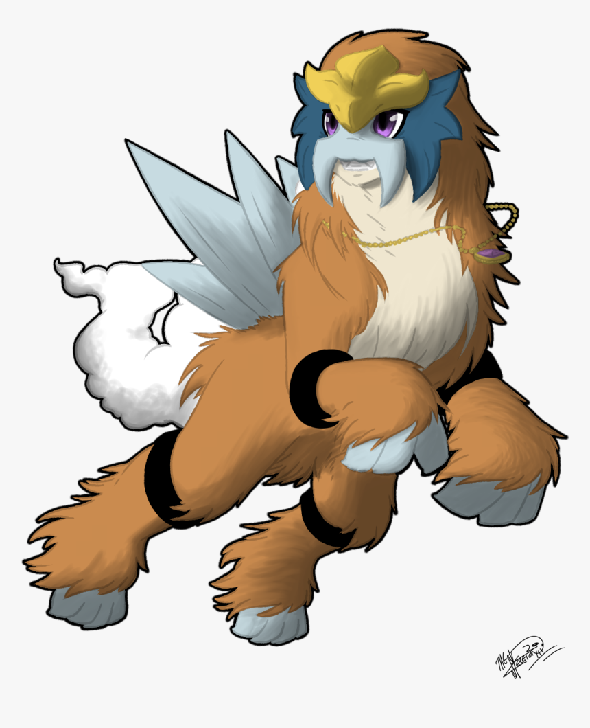 Farron The Entei - Cartoon, HD Png Download