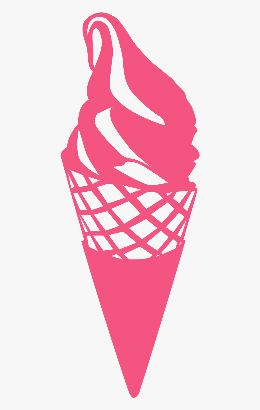 Ice Cream Cone Stencil, HD Png Download