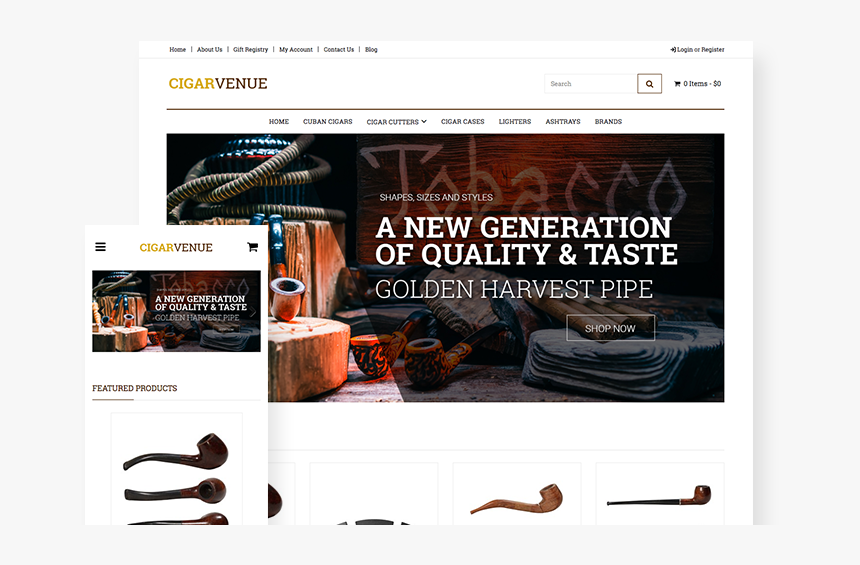 Cigar Venue - Website, HD Png Download