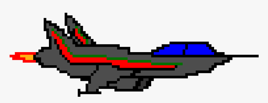 F 16 Pixel Art, HD Png Download
