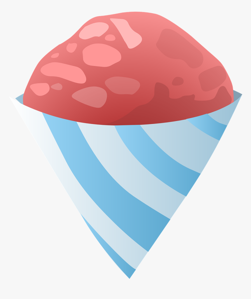 Ice Cream, Cone, Pink, Strawberry, Desserts, Sweets - Sno Cones Clip Art, HD Png Download
