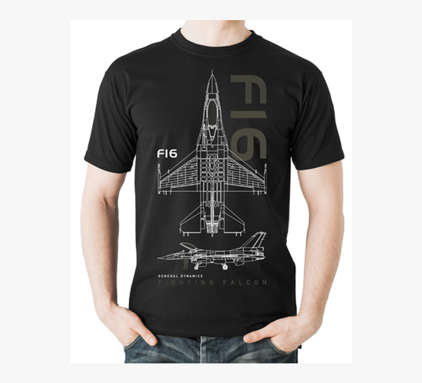 F16 Fighting Falcon - 蓝 色 T Shirt, HD Png Download