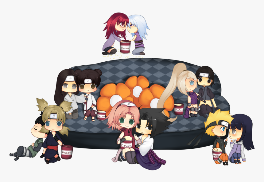 Chibi - Naruhina Sasusaku Shikatema And Saiino, HD Png Download
