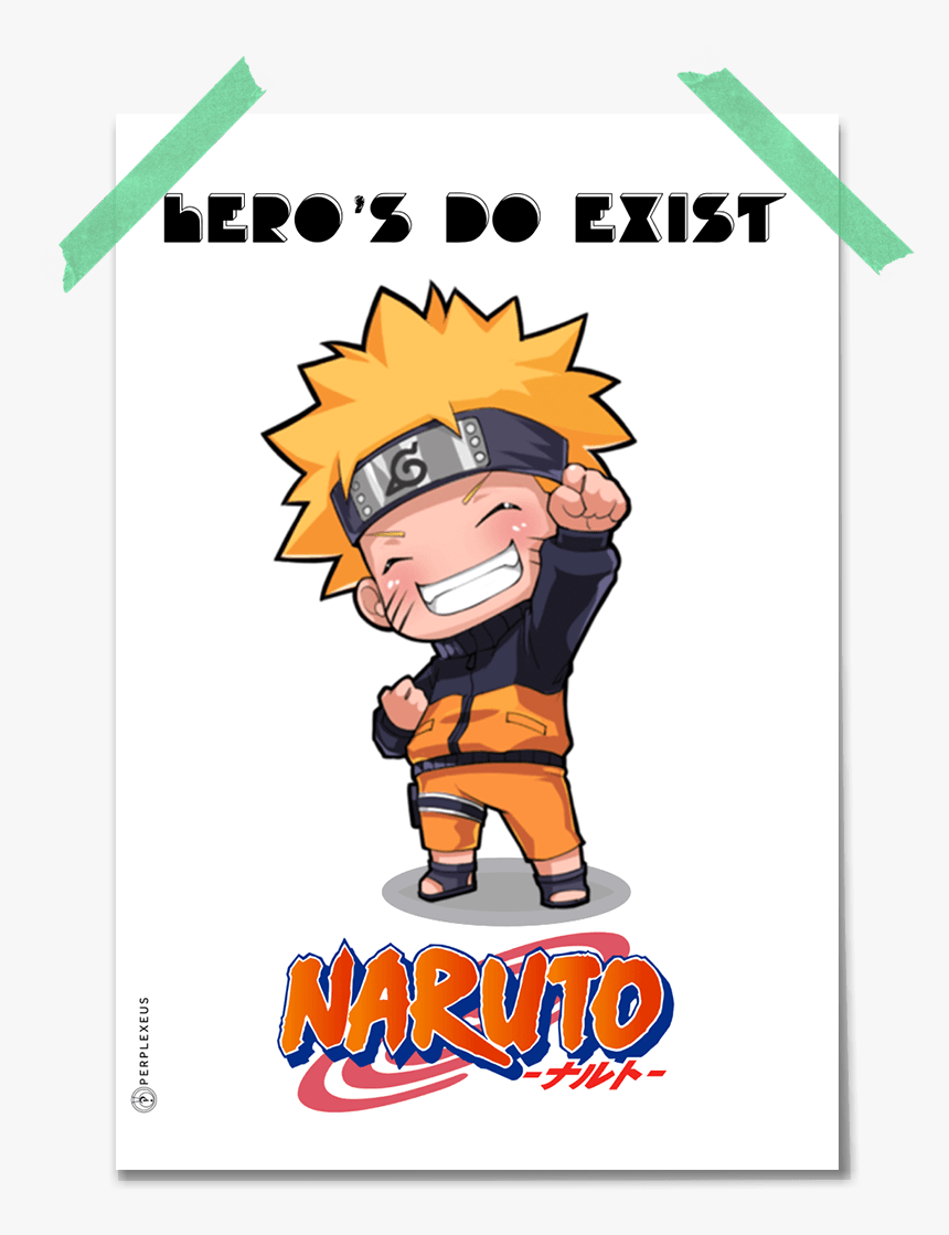 Naruto Heroes Do Exist Chibi Character Sketch Style - Naruto Chibi, HD Png Download