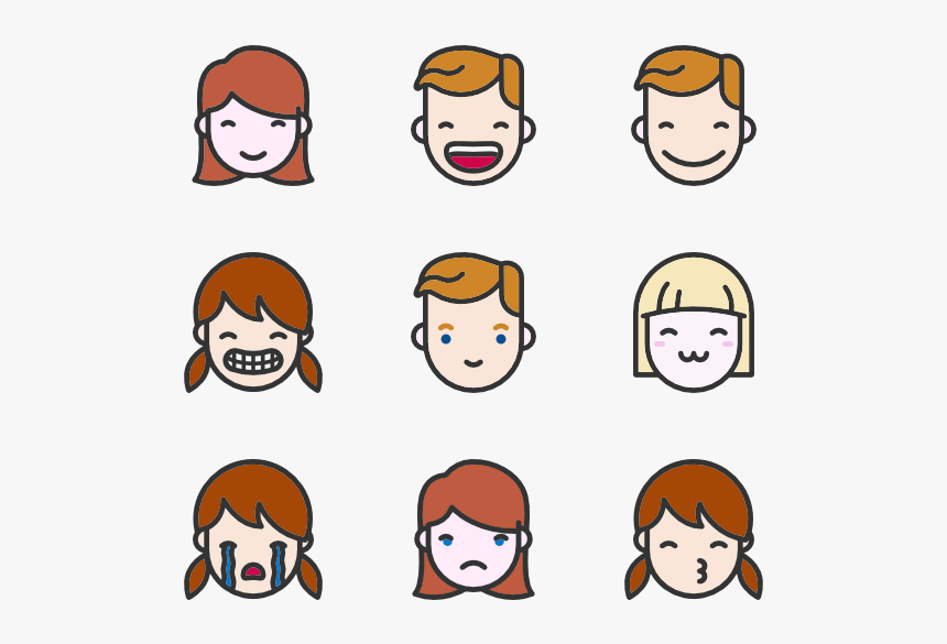 Facial Expression Cartoon Png, Transparent Png