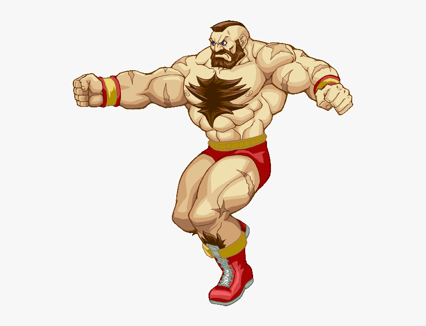 Zangief Sirlin Net Game Design Clipart Of Street Sign - Zangief Street Fighter Two, HD Png Download