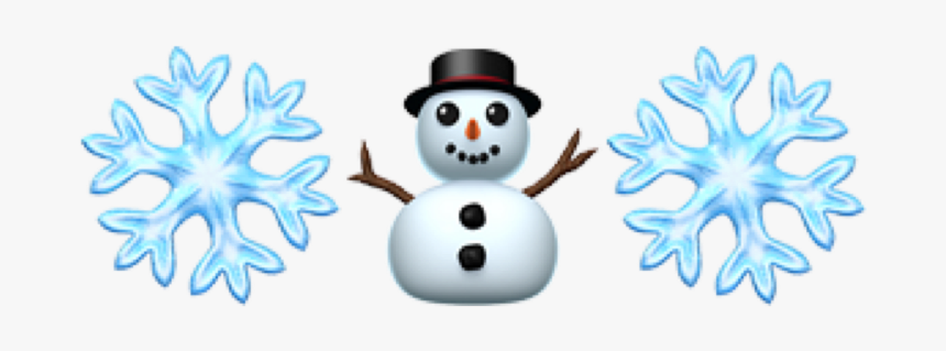 Iphone Emoji Winter Snow Freetoedit Snowman Hd Png Download Transparent Png Image Pngitem