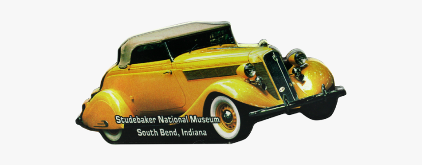 1935 Yellow Roadster Magnet - Model Car, HD Png Download