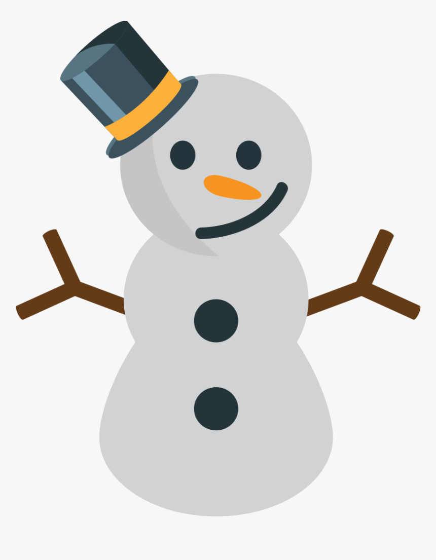 File - Emojione1 26c4 - Svg - Muñeco De Nieve Emoji, HD Png Download