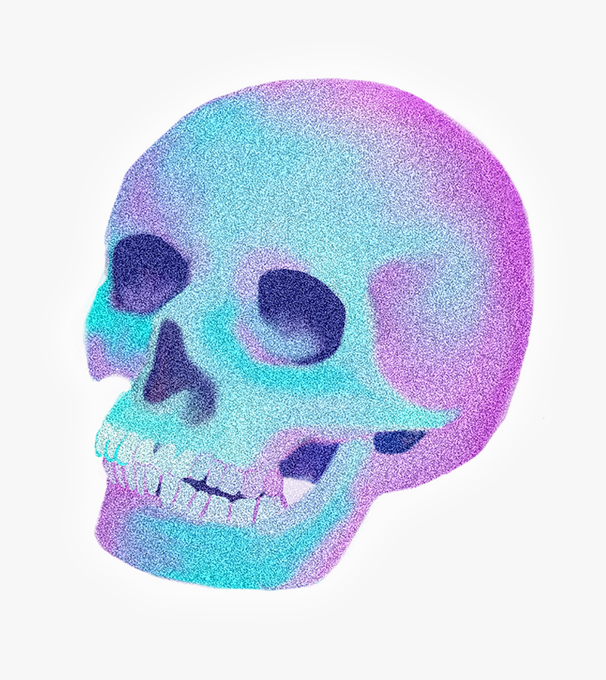 Neon Skull Png , Png Download - Neon Skull Transparent Background, Png Download