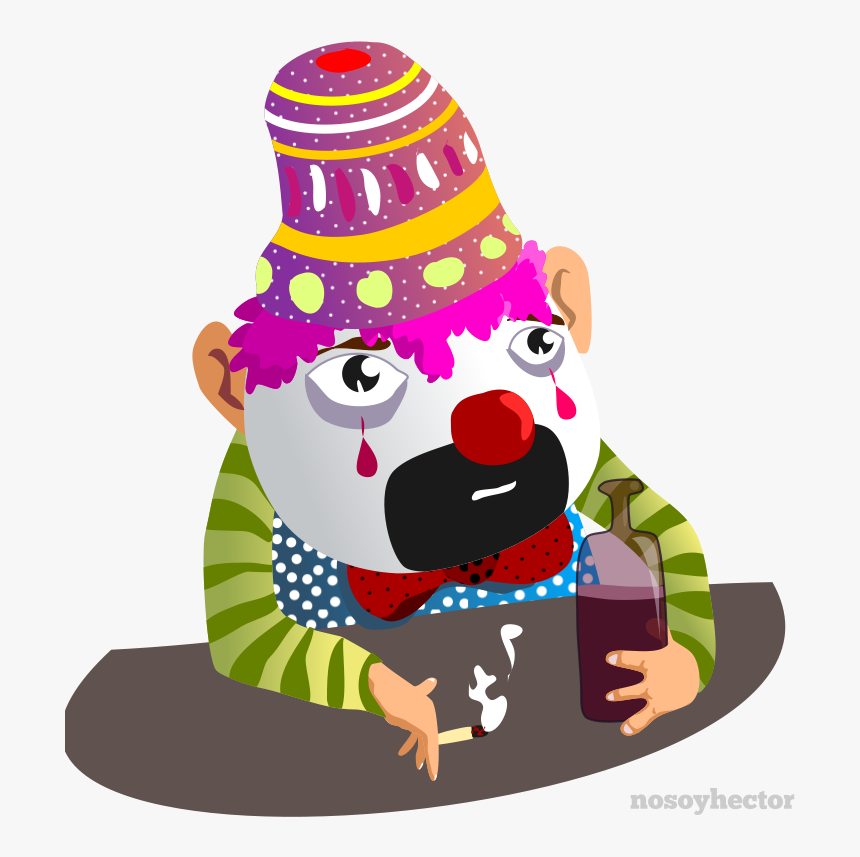 Payaso Triste - Caras Payasos Png, Transparent Png