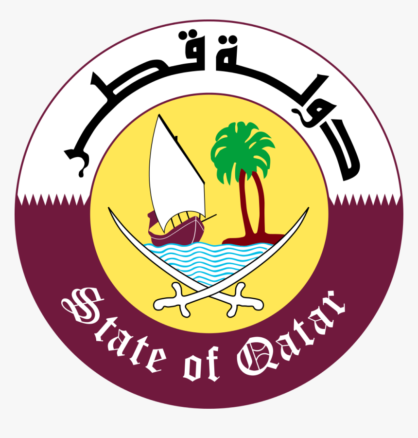 Qatar Bandera Y Escudo, HD Png Download