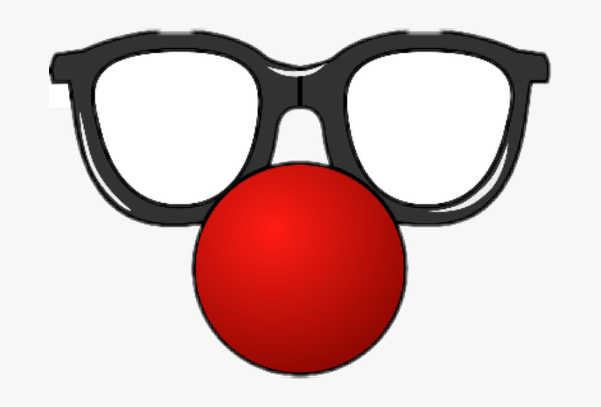 #nariz Payaso #freetoedit - Clown Nose With Glasses, HD Png Download