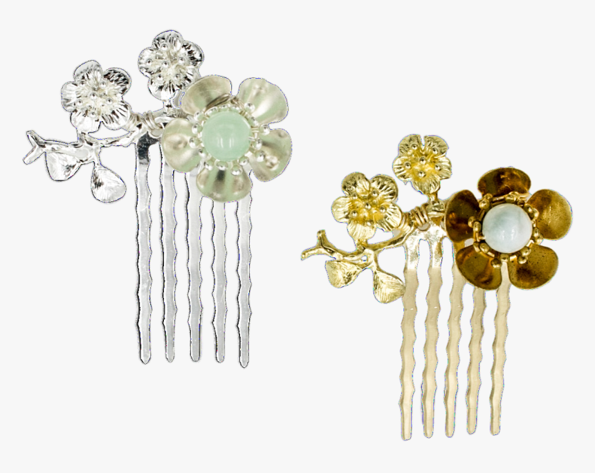 Plum Blossom Hair Combs, HD Png Download