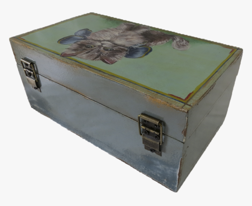 Shabby Chic Wooden Box The Kitten, HD Png Download