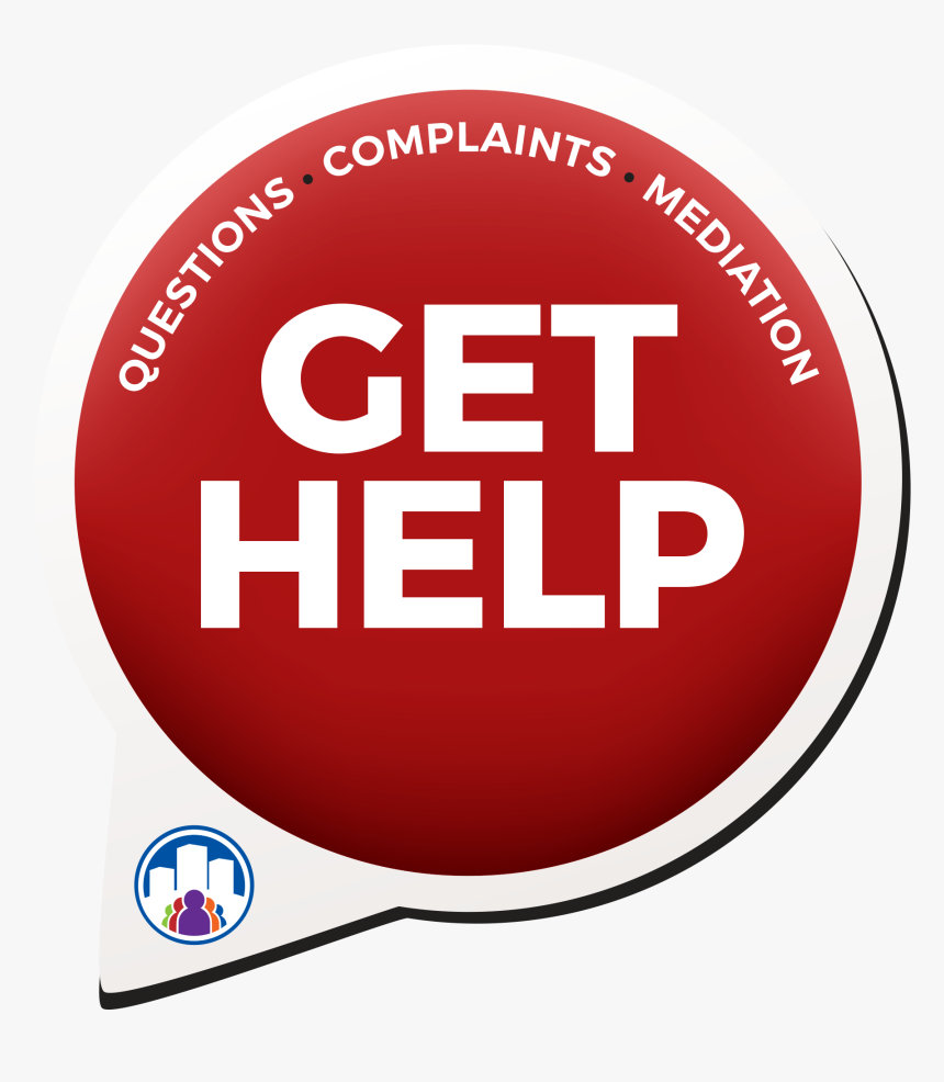 Mediation Get Help Complaint Button - Circle, HD Png Download