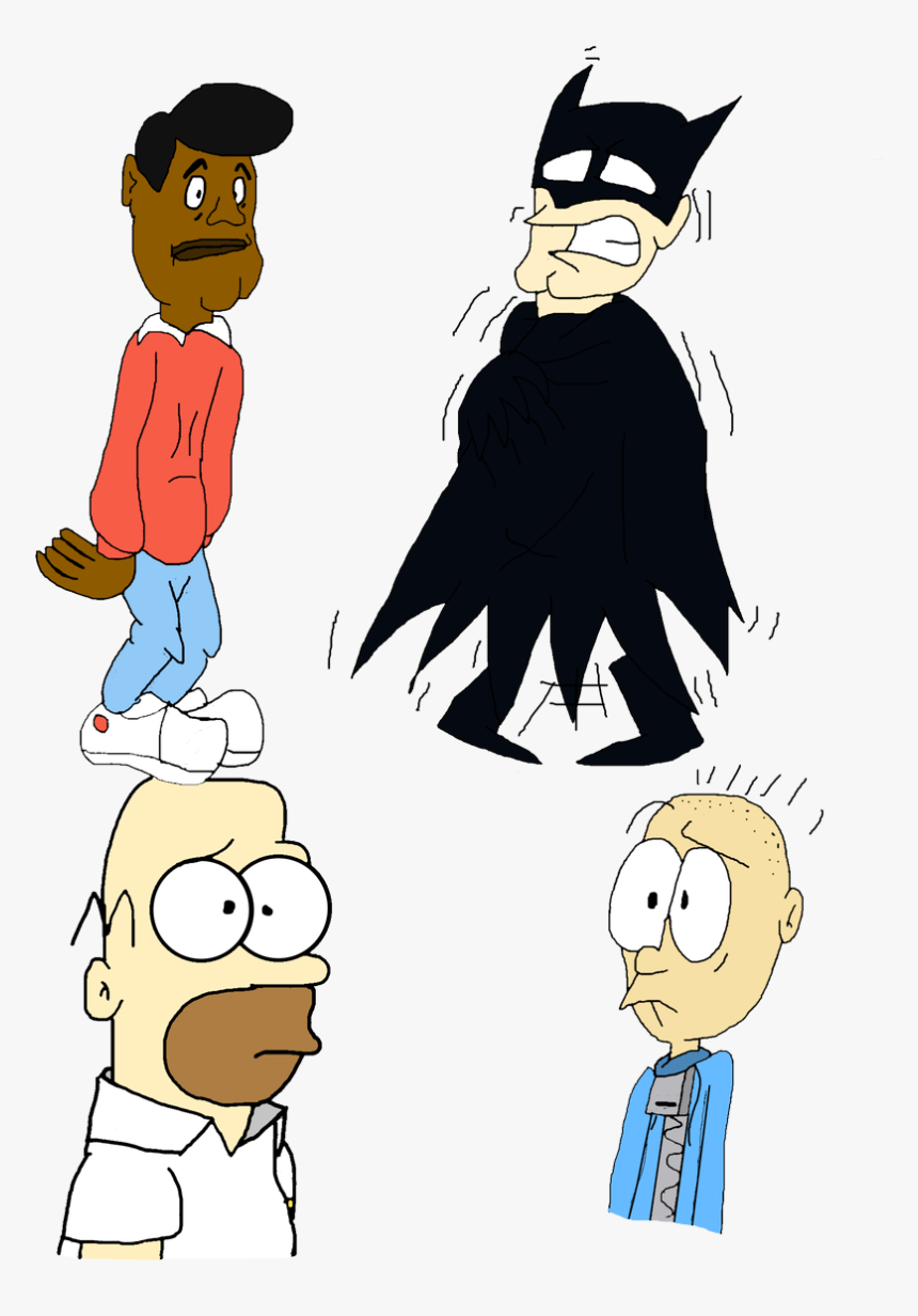 Fat Albert Lost Weight, Batman Got Scared, George Being - Cartoons Mestup, HD Png Download