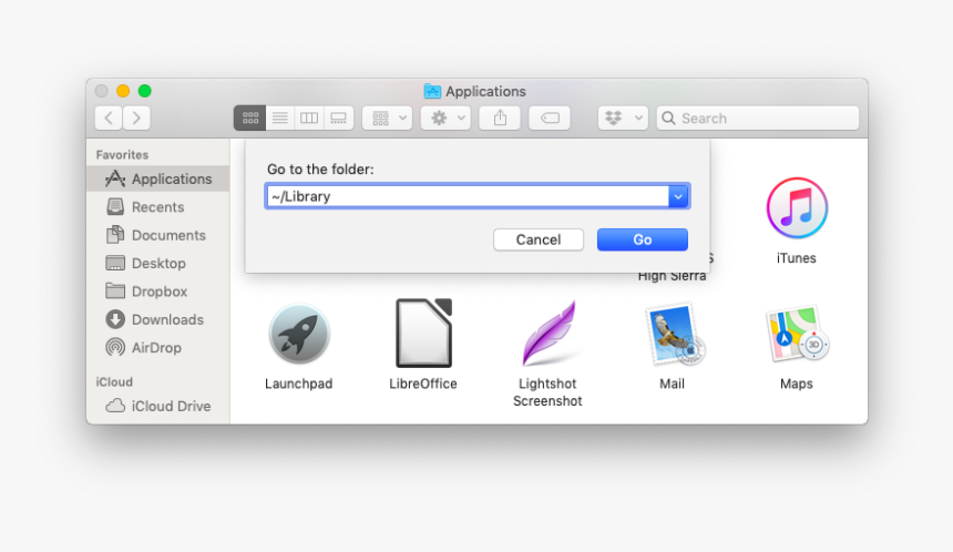 Go To Library Folder - Itunes, HD Png Download