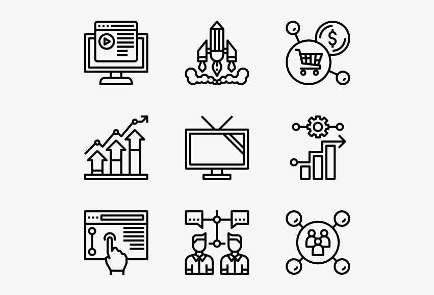 Media Advertising - Drawing Icons, HD Png Download