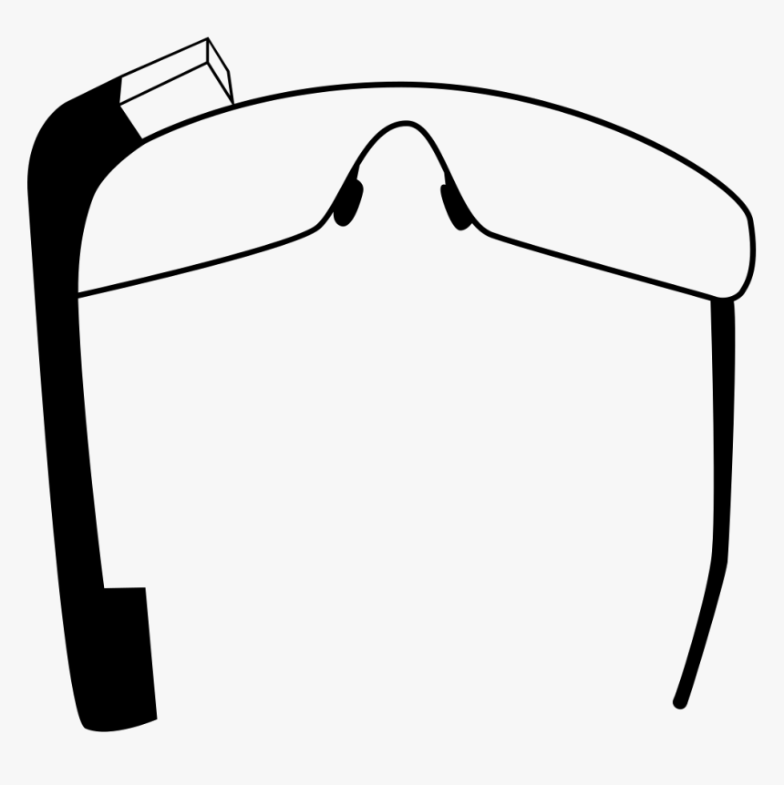 Google Glasses Top View, HD Png Download