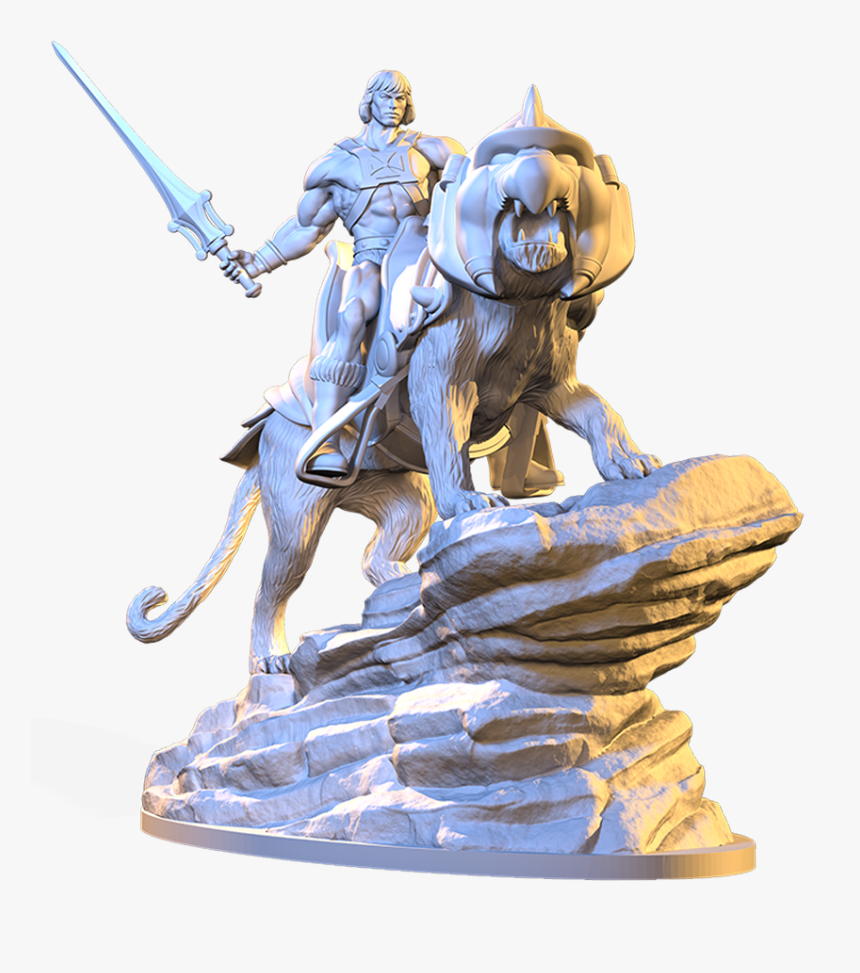 Diorama He-man And Battlecat, HD Png Download