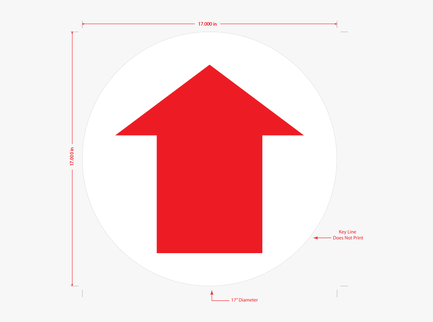 Direction Arrow Floor Graphic - Traffic Sign, HD Png Download