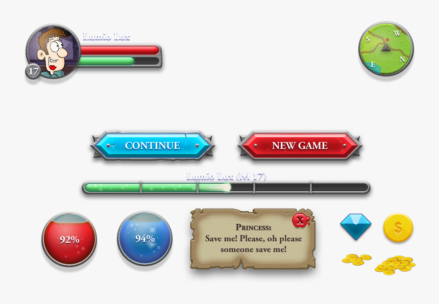 Clip Art Game Buttons - Button, HD Png Download