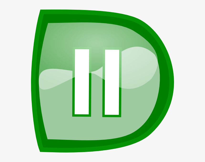 Green Pause Button Svg Clip Arts, HD Png Download