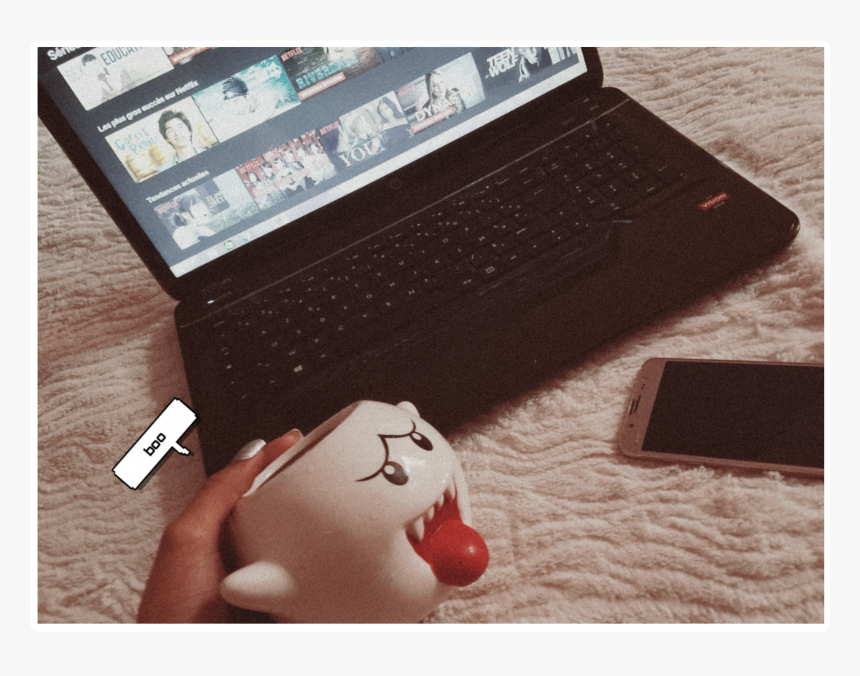 #mario #aesthetic #boo #mug #netflixseries #netflix - Chocolate, HD Png Download