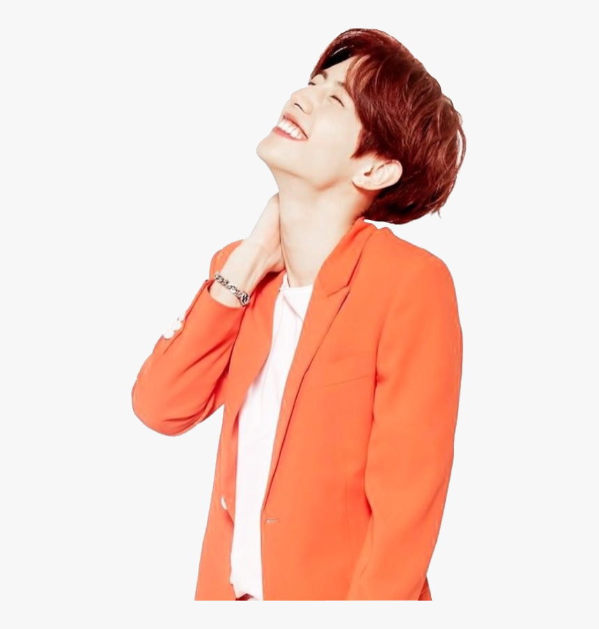 #marktuan #got7 #orange #kpop #freetoedit - Mark Tuan Got7 In Orange, HD Png Download
