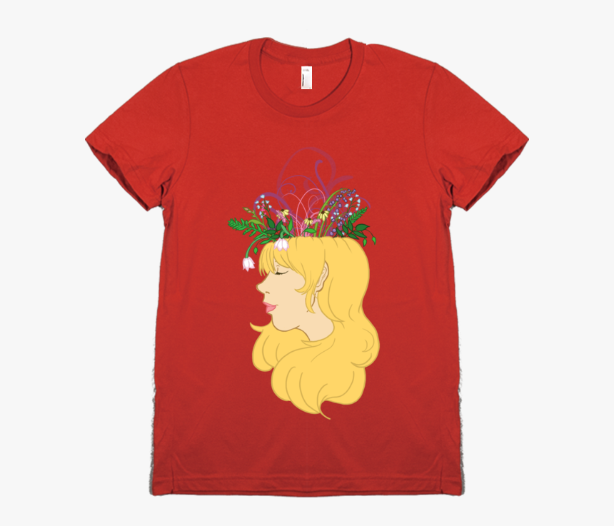 Flower Crown T-shirt - Cartoon, HD Png Download