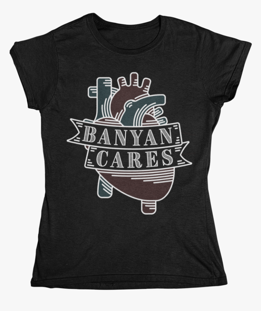 Ladies Banyan Cares Heart T-shirt - House Of Blues Shirt, HD Png Download