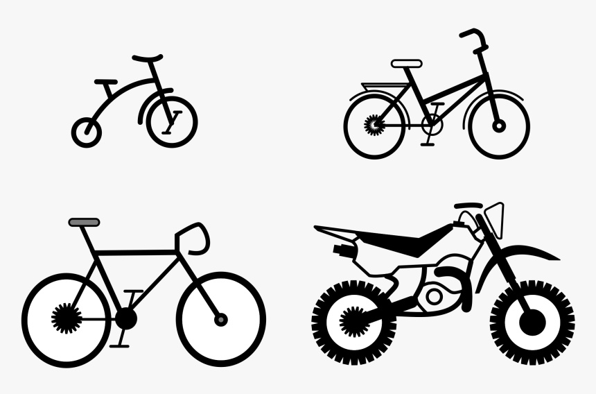 Various Bikes Clip Arts - Bike Clip Art, HD Png Download