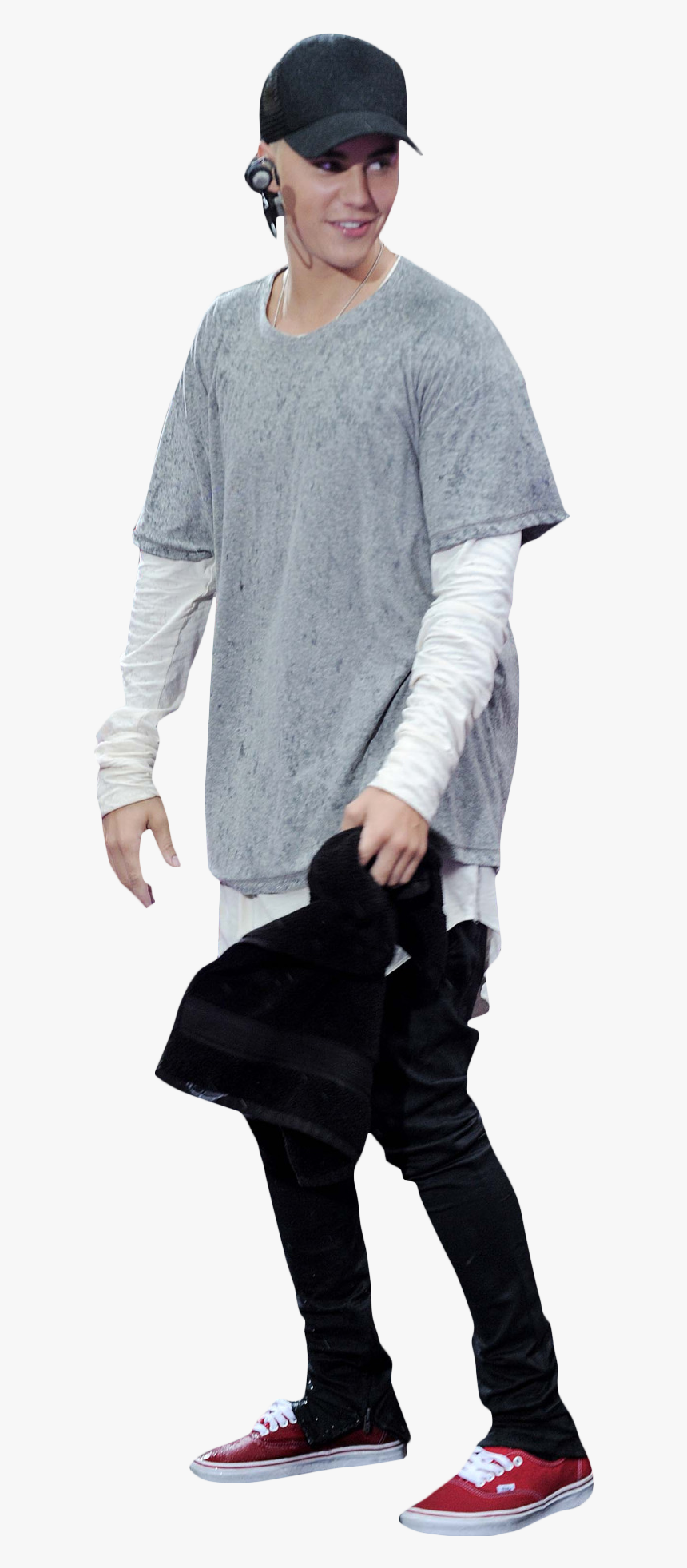 Celebrity Png Justin Bieber Performing - Sweater, Transparent Png