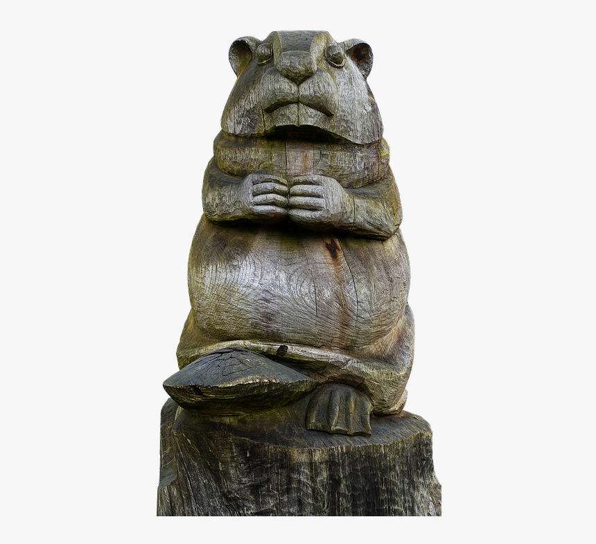Bieber, Holzfigur, Figure, Wood, Animal, Decoration - Holzfigur Png, Transparent Png