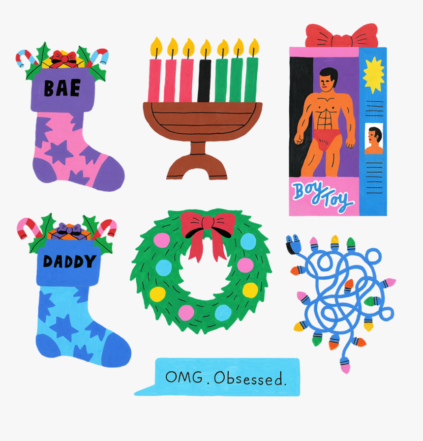 Grindr Christmaselements Web2, HD Png Download