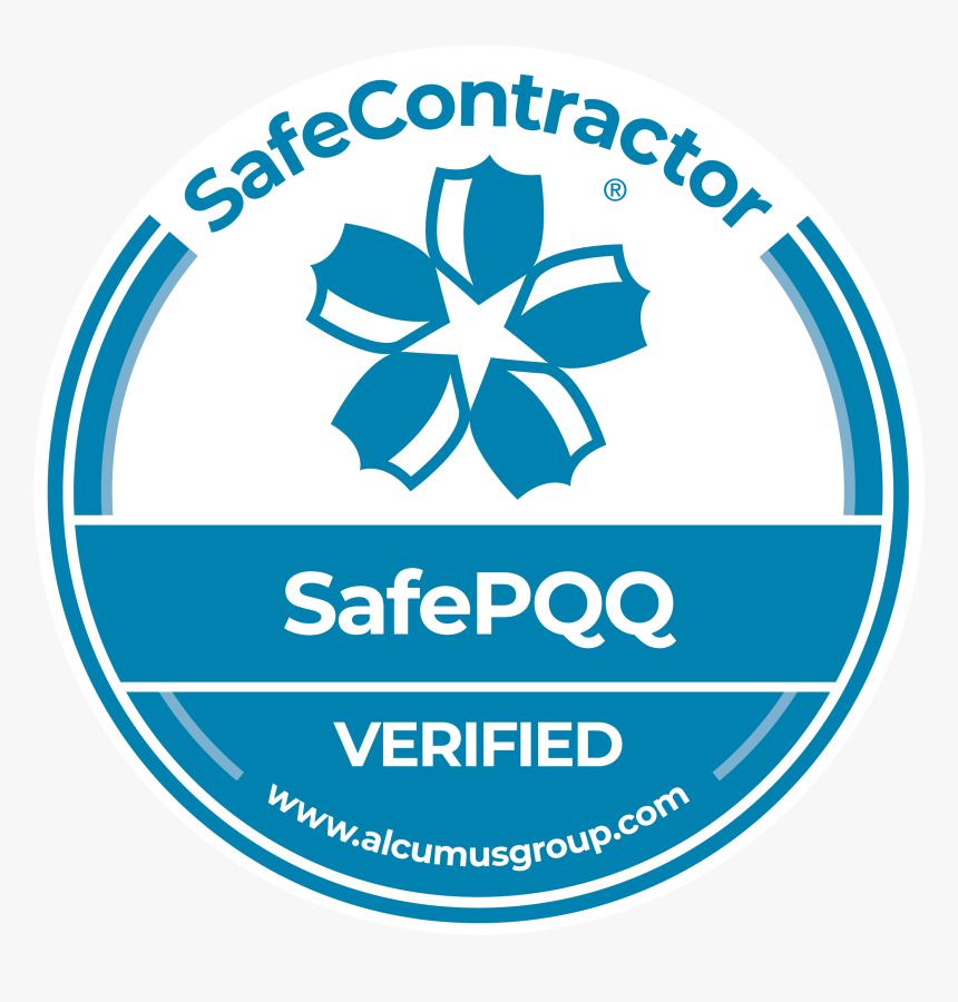 Seal Alcumus Safepqq-colour - Safe Contractor Approved Logo, HD Png Download