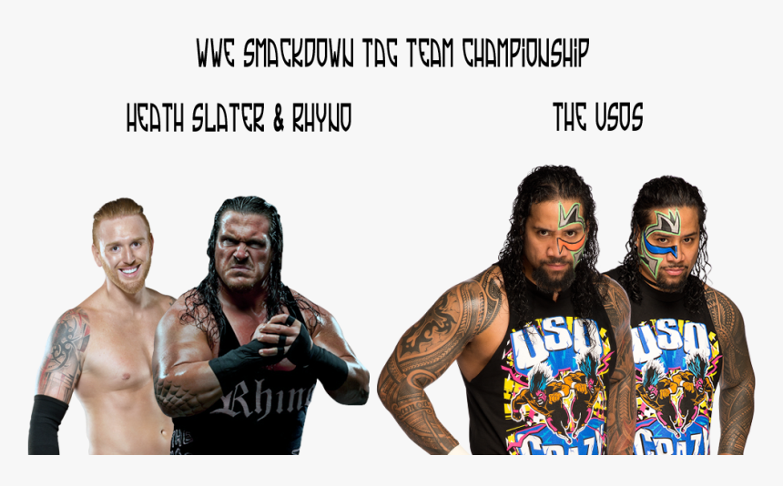 Heath Slater & Rhyno - Jey Uso Wwe Transparent, HD Png Download
