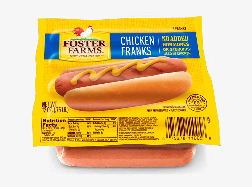 Chicken Franks - Foster Farms Franks, HD Png Download