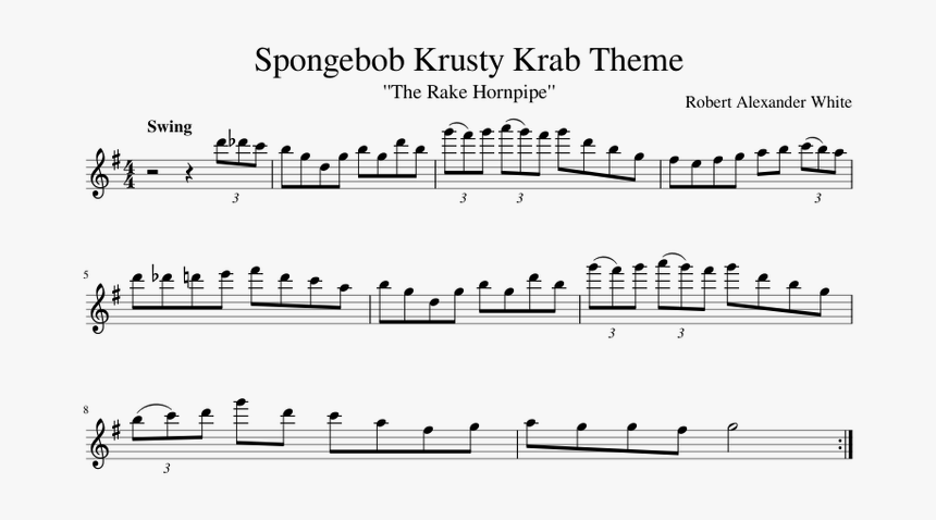 Krusty Krab Flute Notes, HD Png Download