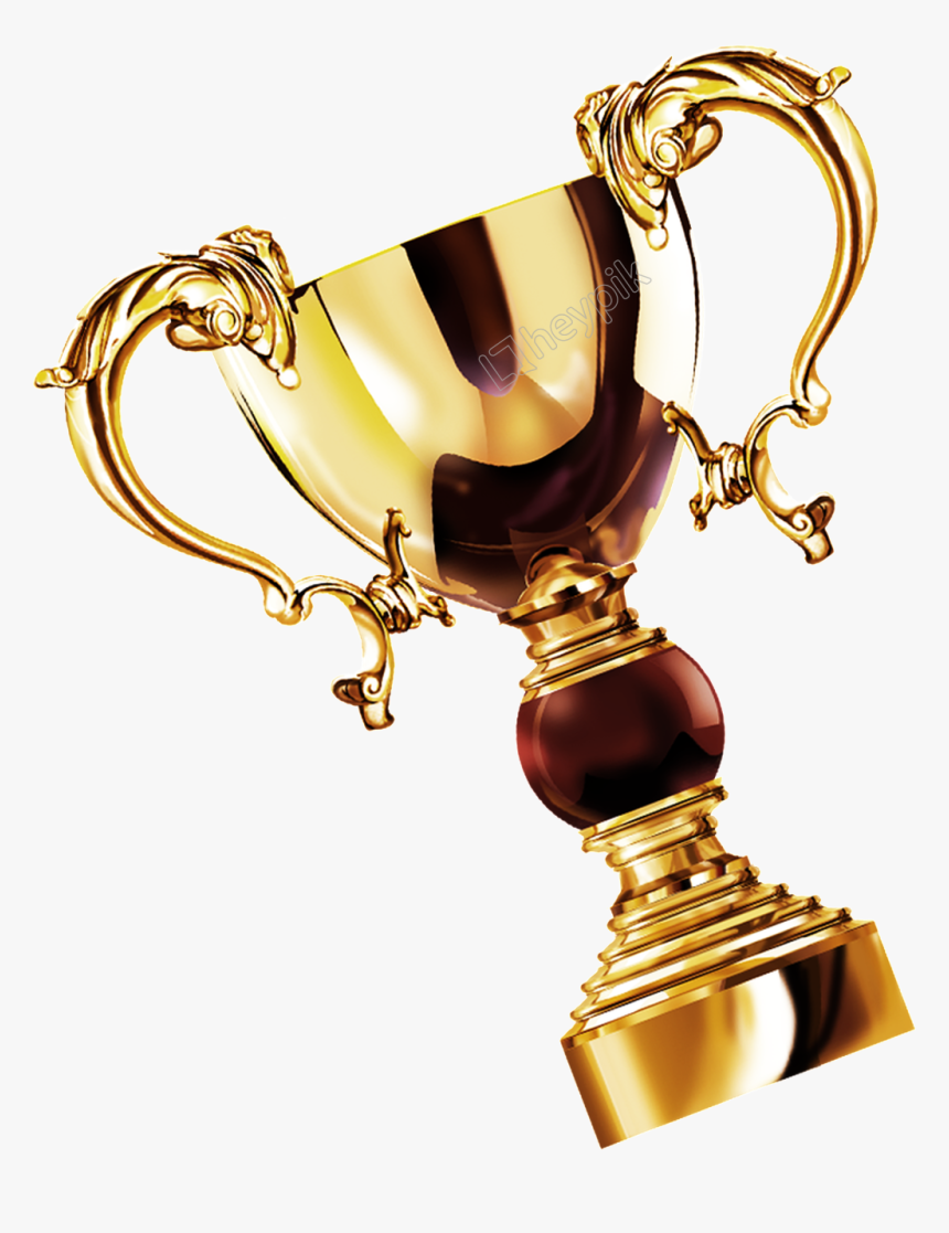 Transparent Gold Trophy Png - 奖杯 素材, Png Download