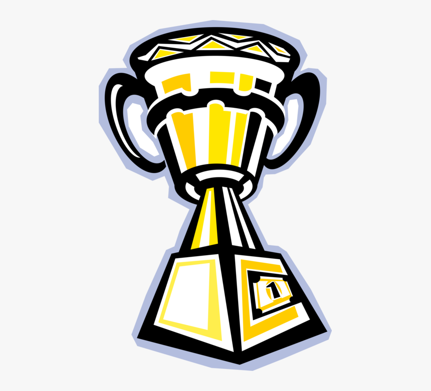 Vector Illustration Of Winner S Trophy Cup Prize Award - Illustration, HD Png Download