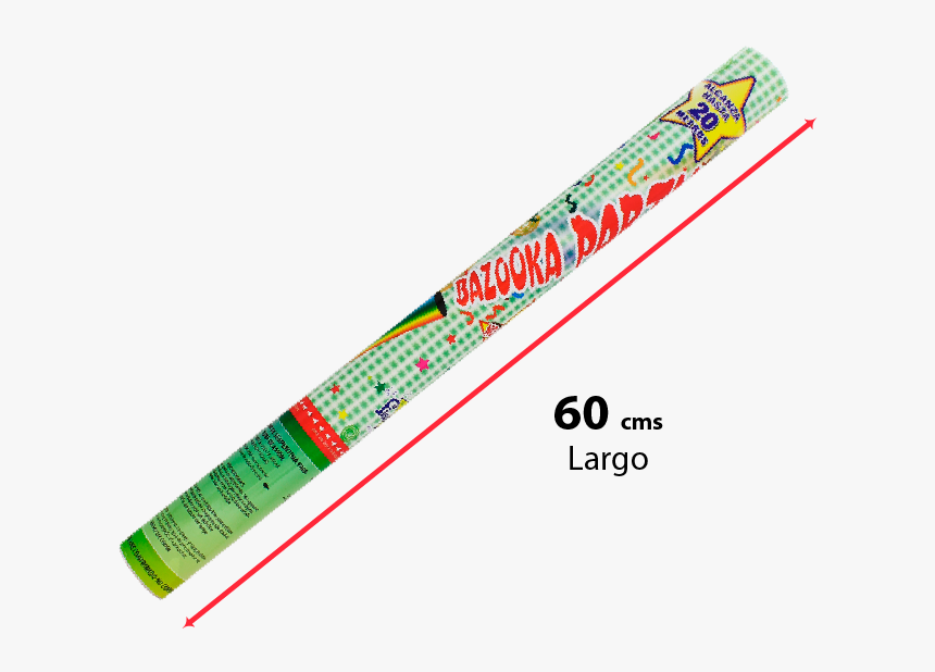 Party Poppers 60cm Confeti 1pza - Toy Instrument, HD Png Download