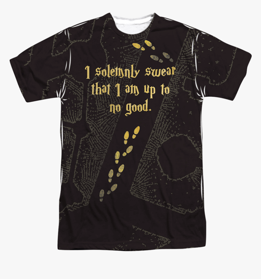 Marauder S Map T-shirt - Solemnly Swear That I Am Up, HD Png Download