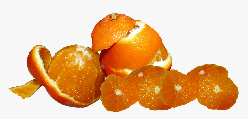 Fruit, Tangerines, Citrus, Peeled, Sliced, Nutrition - Clementine, HD Png Download