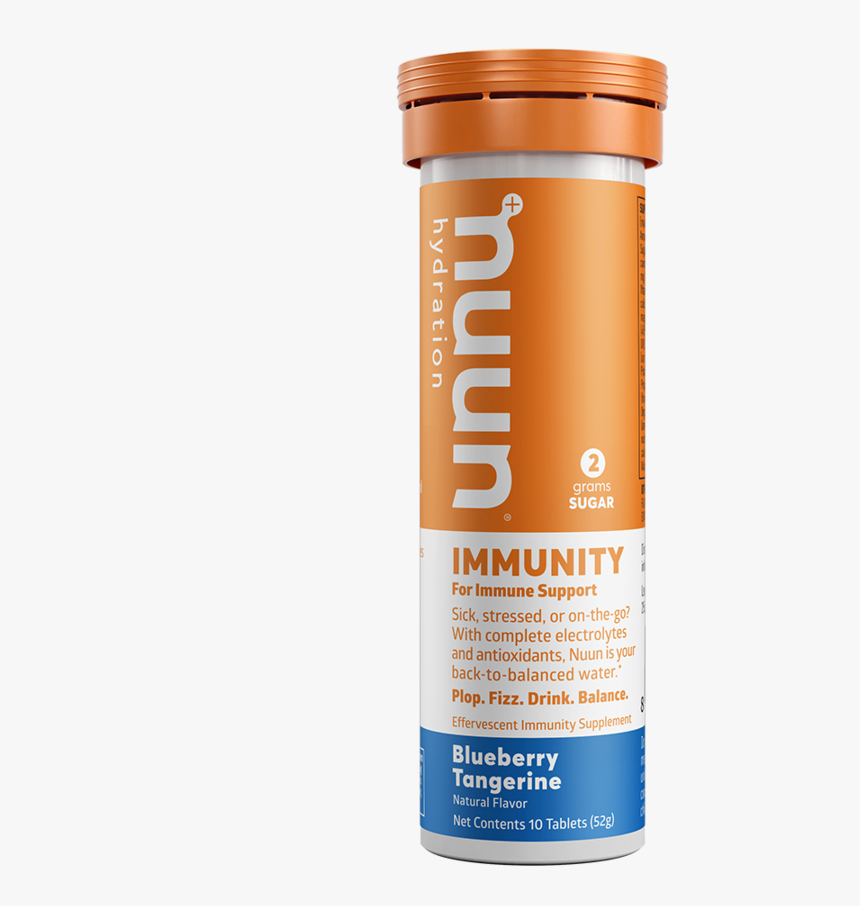 Blueberry Tangerine Immunity Hydration Tablets - Nuun Immunity, HD Png Download