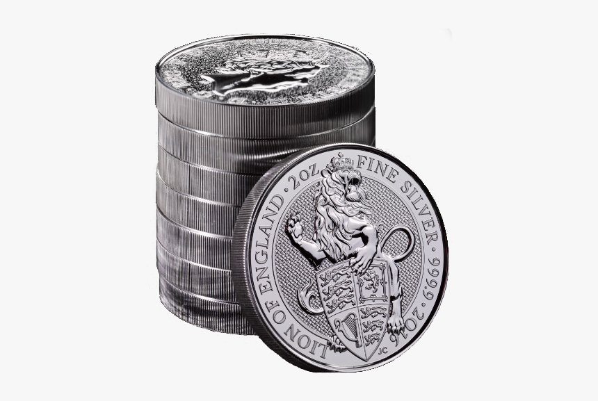 Queen S Beasts Lion 2oz Silver Coin - Queen's Beasts 2oz Silver, HD Png Download